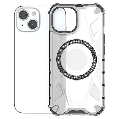 For iPhone 15 Magnetic Phone Case Compatible with MagSafe TPU Frame PC Back Cover