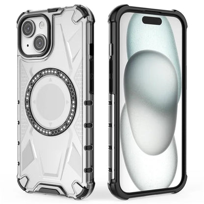 For iPhone 15 Magnetic Phone Case Compatible with MagSafe TPU Frame PC Back Cover