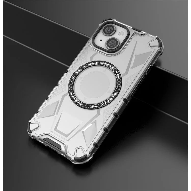 For iPhone 15 Magnetic Phone Case Compatible with MagSafe TPU Frame PC Back Cover