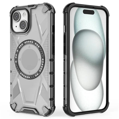 For iPhone 15 Magnetic Phone Case Compatible with MagSafe TPU Frame PC Back Cover
