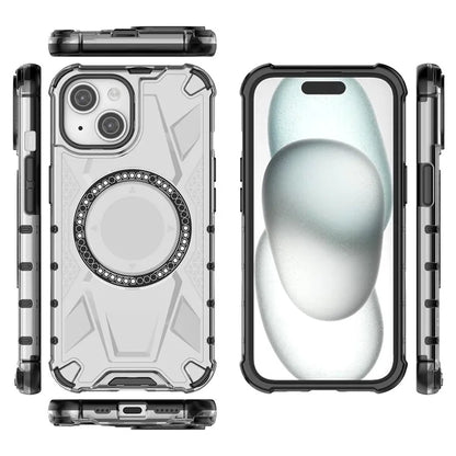 For iPhone 15 Magnetic Phone Case Compatible with MagSafe TPU Frame PC Back Cover
