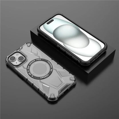 For iPhone 15 Magnetic Phone Case Compatible with MagSafe TPU Frame PC Back Cover
