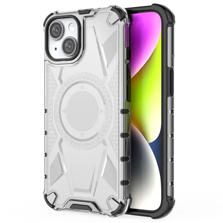 For iPhone 15 Case PC+TPU Anti-Drop Armor Rugged Phone Cover