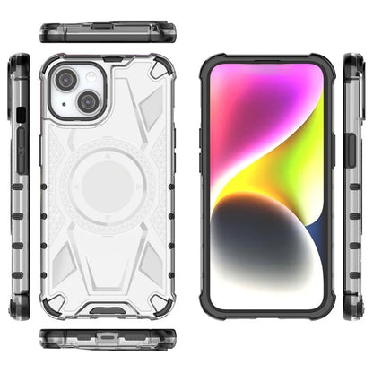 For iPhone 15 Case PC+TPU Anti-Drop Armor Rugged Phone Cover