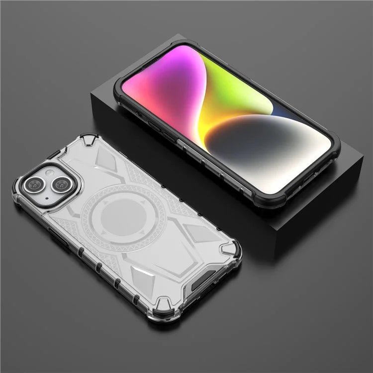 For iPhone 15 Case PC+TPU Anti-Drop Armor Rugged Phone Cover