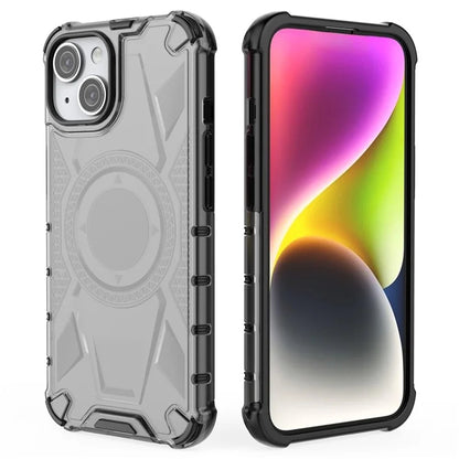 For iPhone 15 Case PC+TPU Anti-Drop Armor Rugged Phone Cover