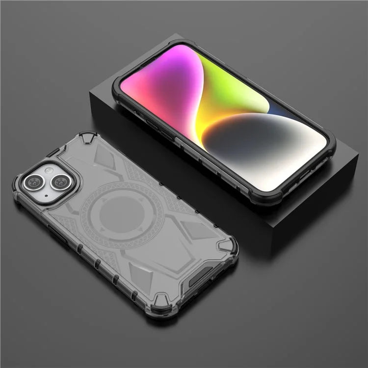For iPhone 15 Case PC+TPU Anti-Drop Armor Rugged Phone Cover