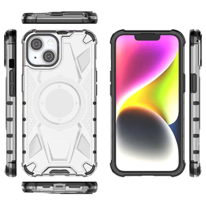 For iPhone 14 Case PC+TPU Reinforced Corners Hybrid Phone Cover