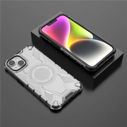 For iPhone 14 Case PC+TPU Reinforced Corners Hybrid Phone Cover