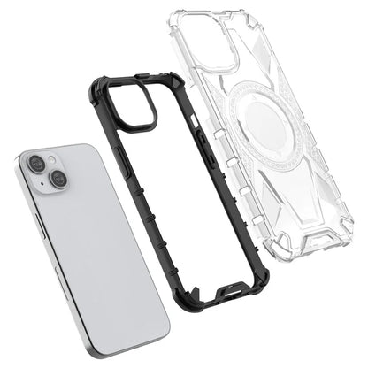 For iPhone 14 Case PC+TPU Reinforced Corners Hybrid Phone Cover