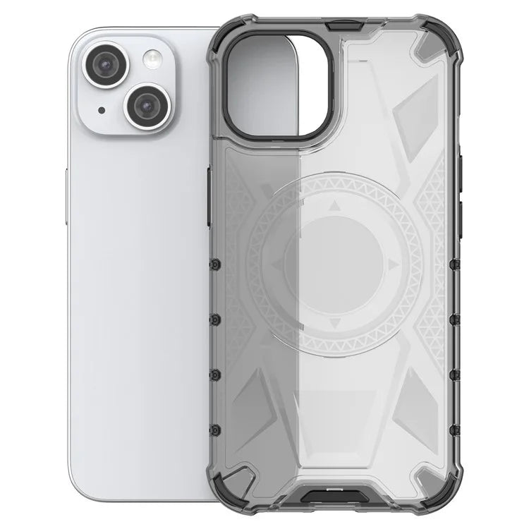For iPhone 14 Case PC+TPU Reinforced Corners Hybrid Phone Cover