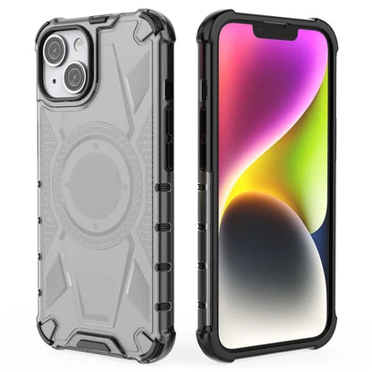 For iPhone 14 Case PC+TPU Reinforced Corners Hybrid Phone Cover