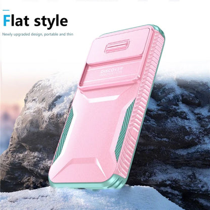 For Google Pixel 8a Case TPU+PC Phone Cover with Slide Lens Lid