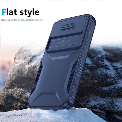 For Google Pixel 8a Case TPU+PC Phone Cover with Slide Lens Lid
