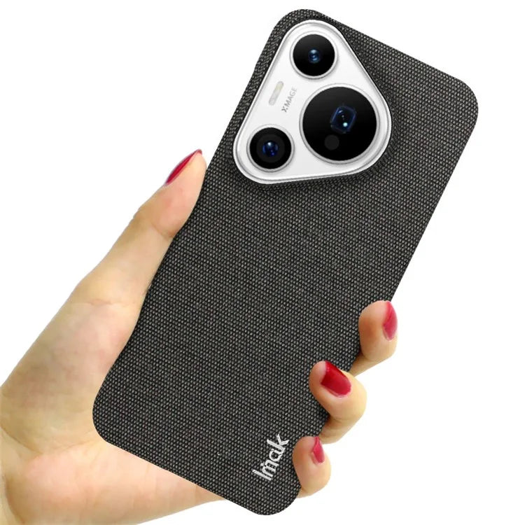 IMAK Ruiyi Series for Huawei Pura 70 Pro / Pura 70 Pro+ Case Fabric PU Leather Coated PC Phone Cover