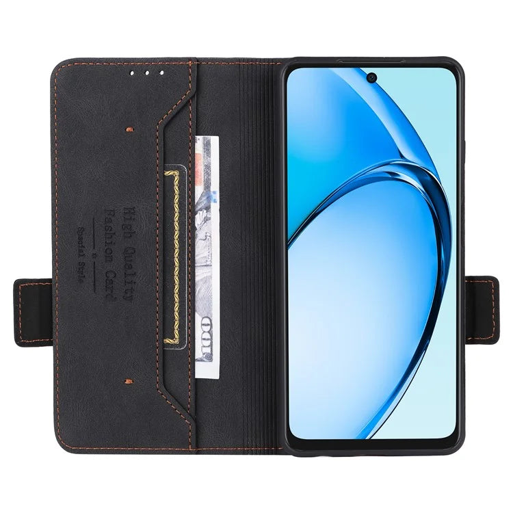 For Oppo A60 4G Wallet Case Hardware Decor PU Leather Stand Phone Cover