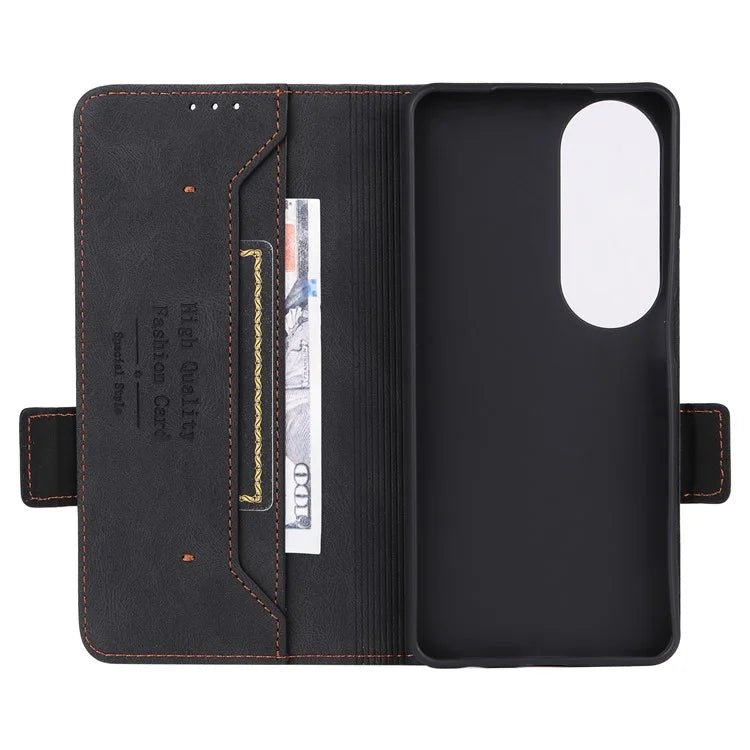 For Oppo A60 4G Wallet Case Hardware Decor PU Leather Stand Phone Cover