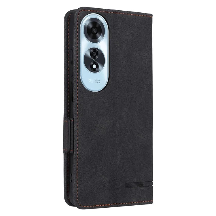 For Oppo A60 4G Wallet Case Hardware Decor PU Leather Stand Phone Cover