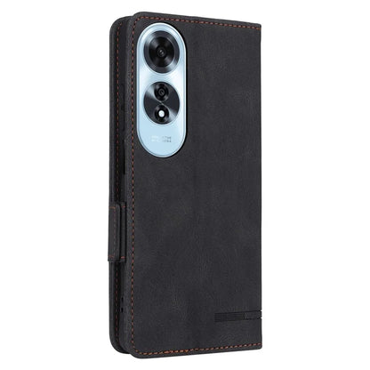 For Oppo A60 4G Wallet Case Hardware Decor PU Leather Stand Phone Cover