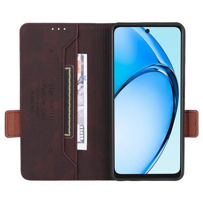 For Oppo A60 4G Wallet Case Hardware Decor PU Leather Stand Phone Cover