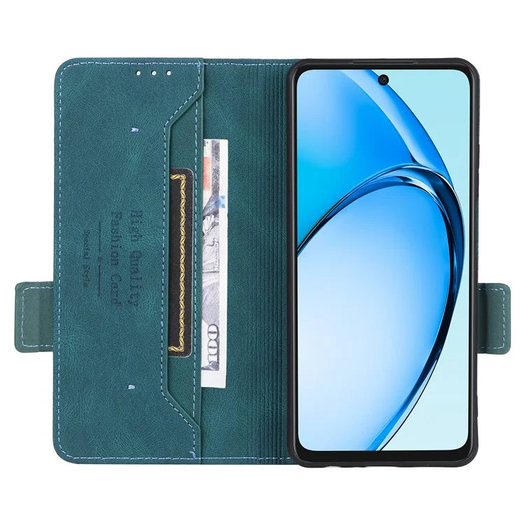 For Oppo A60 4G Wallet Case Hardware Decor PU Leather Stand Phone Cover