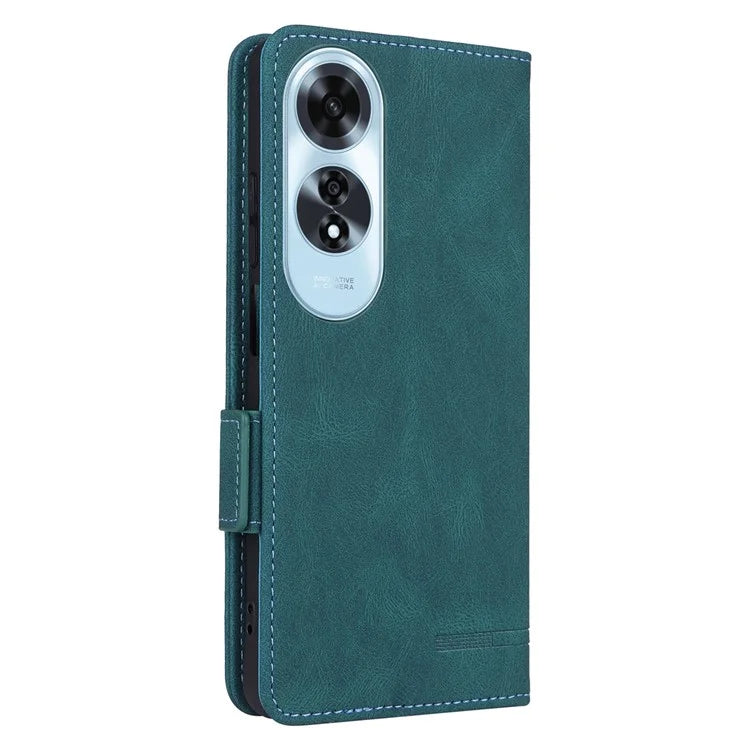 For Oppo A60 4G Wallet Case Hardware Decor PU Leather Stand Phone Cover