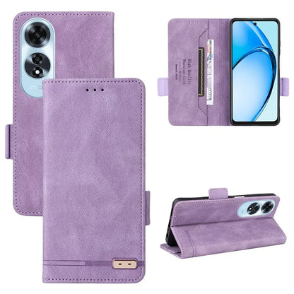 For Oppo A60 4G Wallet Case Hardware Decor PU Leather Stand Phone Cover