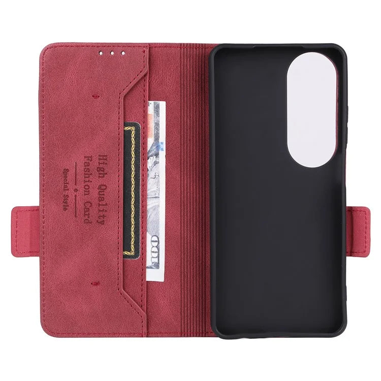 For Oppo A60 4G Wallet Case Hardware Decor PU Leather Stand Phone Cover