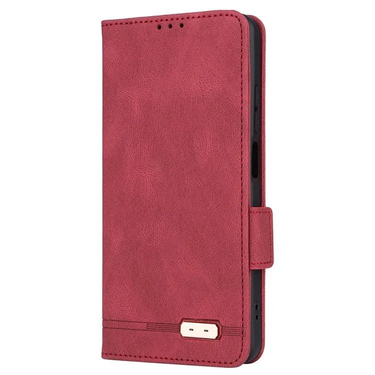 For Oppo A60 4G Wallet Case Hardware Decor PU Leather Stand Phone Cover