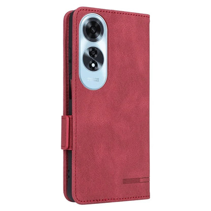 For Oppo A60 4G Wallet Case Hardware Decor PU Leather Stand Phone Cover
