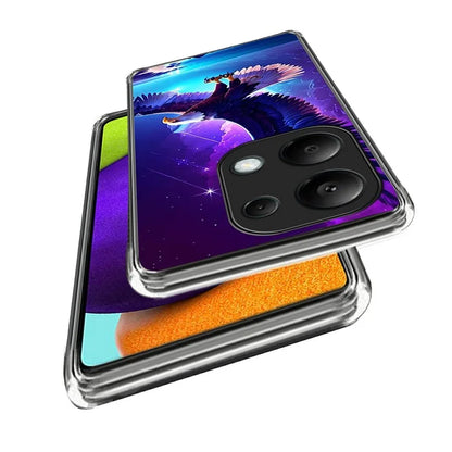 For Xiaomi Redmi Note 13 Pro 4G / Poco M6 Pro 4G Case Scratch-Proof Pattern Printing TPU Back Phone Cover
