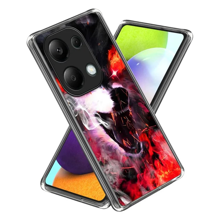 For Xiaomi Redmi Note 13 Pro 4G / Poco M6 Pro 4G Case Scratch-Proof Pattern Printing TPU Back Phone Cover