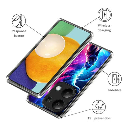 For Xiaomi Redmi Note 13 Pro 4G / Poco M6 Pro 4G Case Scratch-Proof Pattern Printing TPU Back Phone Cover