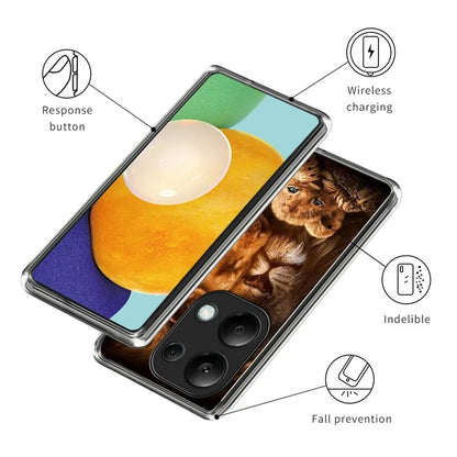 For Xiaomi Redmi Note 13 Pro 4G / Poco M6 Pro 4G Case Scratch-Proof Pattern Printing TPU Back Phone Cover