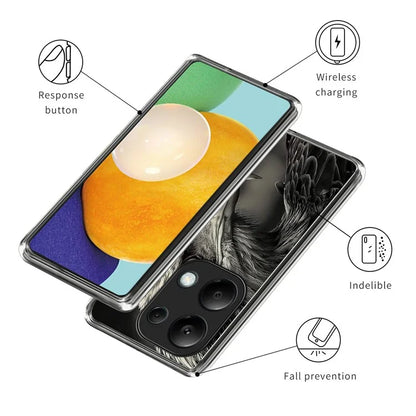 For Xiaomi Redmi Note 13 Pro 4G / Poco M6 Pro 4G Case Scratch-Proof Pattern Printing TPU Back Phone Cover