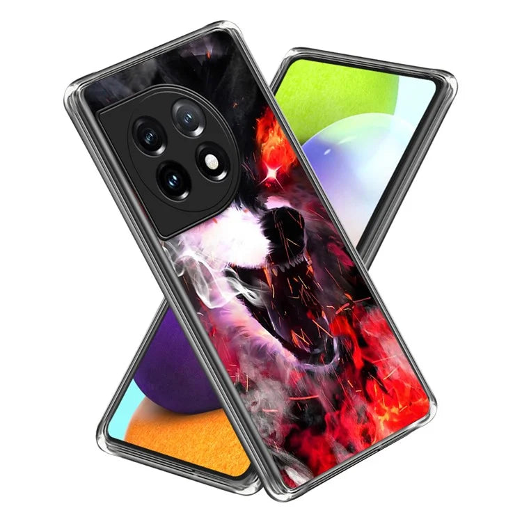 For OnePlus Ace 3 5G / 12R 5G Case Soft TPU Pattern Shockproof Cover