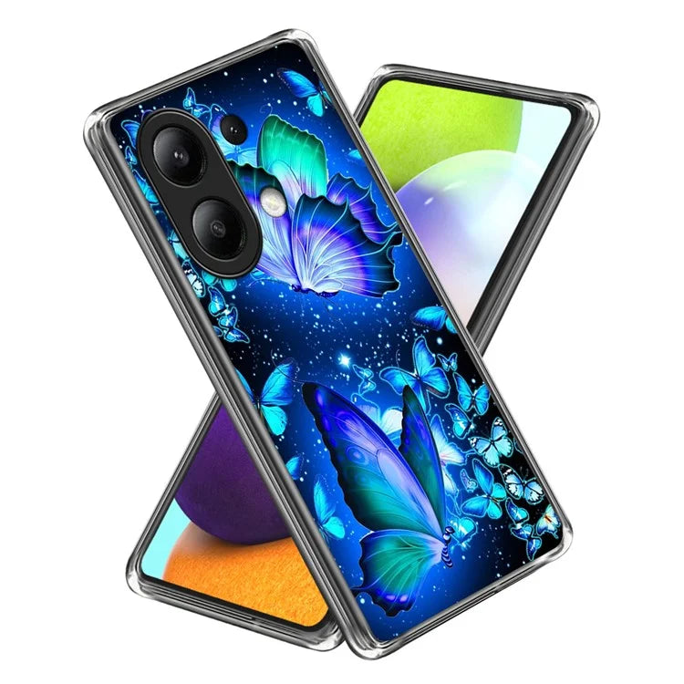 For Xiaomi Redmi Note 13 4G Slim Case Anti-Scratch Pattern Printing TPU Phone Cover