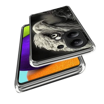 For Xiaomi Redmi Note 13 4G Slim Case Anti-Scratch Pattern Printing TPU Phone Cover