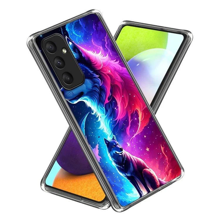 For Samsung Galaxy A55 5G Case Pattern Print Design TPU Flexible Phone Cover