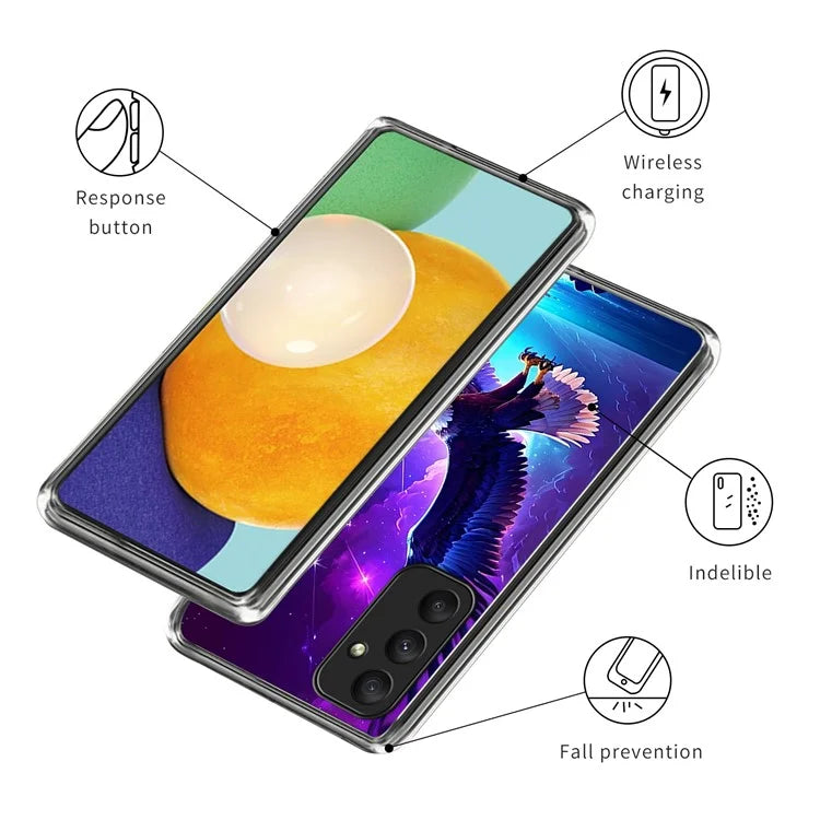 For Samsung Galaxy A35 5G Case Anti-Drop Pattern Print TPU Phone Shell