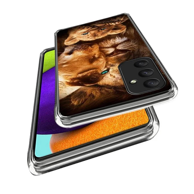 For Samsung Galaxy A35 5G Case Anti-Drop Pattern Print TPU Phone Shell