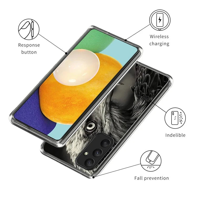 For Samsung Galaxy A35 5G Case Anti-Drop Pattern Print TPU Phone Shell