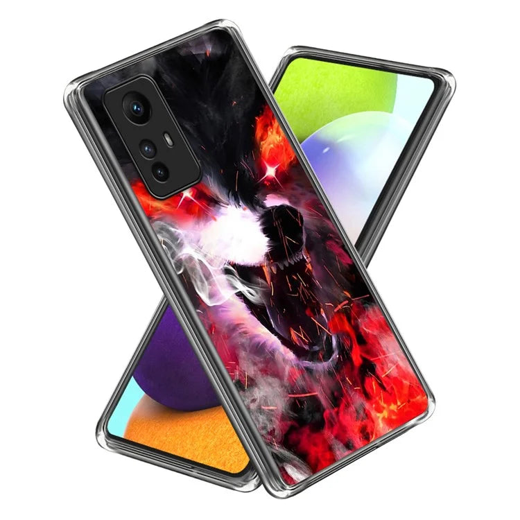 For Xiaomi Redmi Note 12S 4G Case Soft TPU Anti-Scratch Pattern Printing Back Cover
