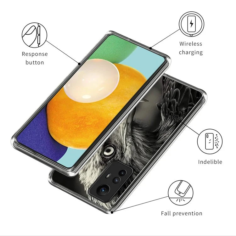 For Xiaomi Redmi Note 12S 4G Case Soft TPU Anti-Scratch Pattern Printing Back Cover