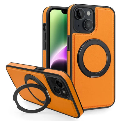 For iPhone 14 Case Compatible with MagSafe PU Leather+PC+TPU Protective Phone Cover