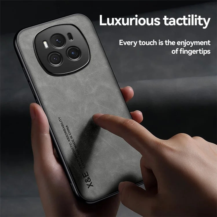 X&E For Honor Magic6 5G  Phone Case Anti-Scratch Leather+TPU+PC Cover