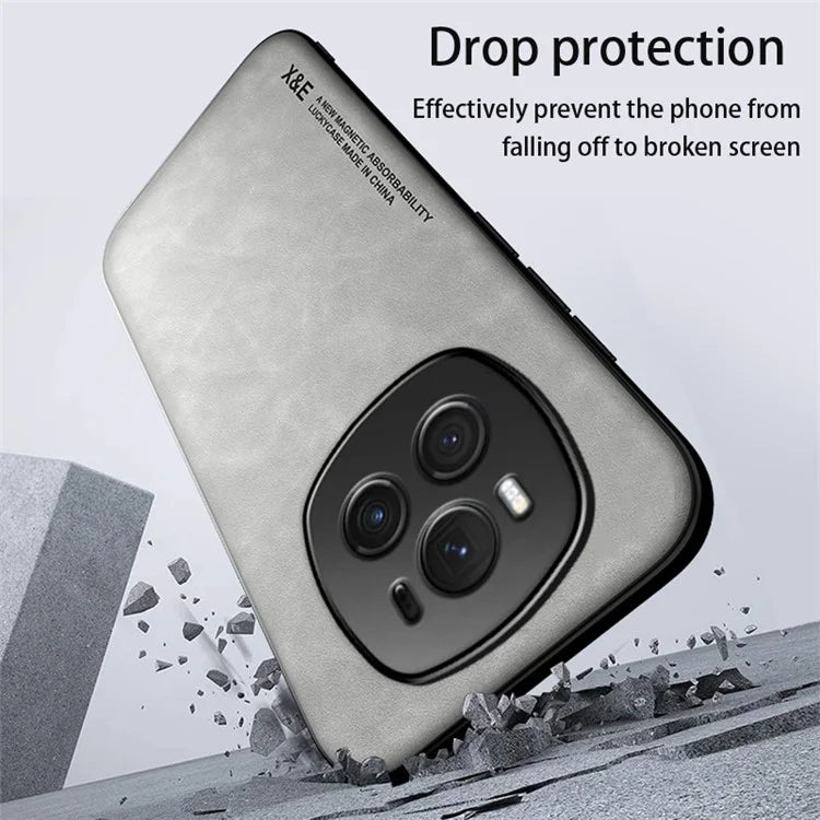 X&E For Honor Magic6 5G  Phone Case Anti-Scratch Leather+TPU+PC Cover