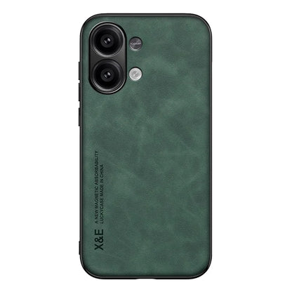 X&E For Xiaomi Redmi Note 13 4G Case Leather+TPU+PC Phone Cover Support Magnetic Car Mount