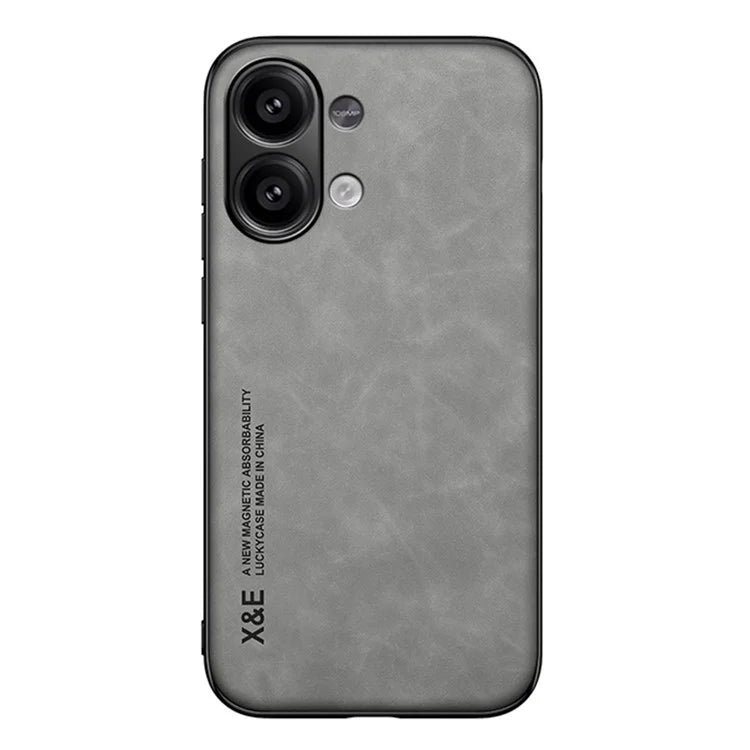 X&E For Xiaomi Redmi Note 13 4G Case Leather+TPU+PC Phone Cover Support Magnetic Car Mount