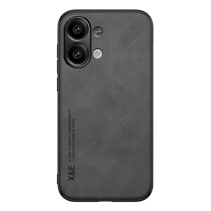 X&E For Xiaomi Redmi Note 13 4G Case Leather+TPU+PC Phone Cover Support Magnetic Car Mount